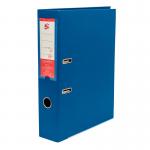 The photo captures a stack of 5 Star Lever Arch Files in vibrant royal blue color. The files are made of high-quality polypropylene material and feature a sturdy lever arch mechanism. With a pack of 10, these A4 size files provide ample storage for all your important documents.