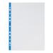 5 Star Office Punched Pocket Polypropylene Embossed Blue Strip Top-opening 60 Micron A4 Clear [Pack 100] 908358