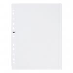 5 Star Elite Presentation Punched Pocket Polypropylene Top-opening 90 Micron A4 Glass Clear [Pack 10] 908390