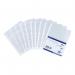 This image shows a pack of 10 VOW punched pockets, made of polypropylene and featuring a top-opening flap. The pockets are 160 micron thick and designed to hold A4-sized documents. They are part of the 5 Star Elite expanding range and have a professional, durable look.