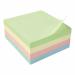 5 Star Office Re-Move Notes Cube Pad of 400 Sheets 76x76mm Pastel Rainbow FS908439