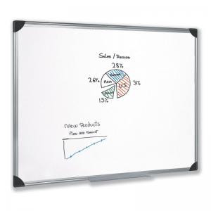 Drywipe Magnetic Whiteboard with Pen Tray1200x900mm 908441 FS908441