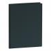 The photograph captures a sleek and professional display book with a personalisable cover in black. The polypropylene material and 30 A4-sized pockets add functionality to its elegant design, making it a great choice for organizing important documents.