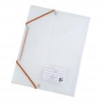 5 Star Office 3 Flap Elasticated File Polypropylene A4 Translucent (Pack of 5) FS908870