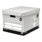 5 Star Facilities Storage Box and Lid Self-Assembly 336x391x285mm (Pack of 10) FS908978