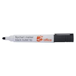 Flipchart Marker Bullet Tip Water-based 2mm Line Black Pack of 12