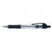 5 Star Office Retractable Grip Ball Pen Medium 1mm Tip 0.4mm Line Black (Pack of 10) FS909965