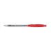 5 Star Office Retractable Grip Ball Pen Medium 1.0mm Tip 0.4mm Line Red [Pack 10] 909981