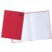 5 Star Office Manuscript Notebook Casebound 70gsm Ruled and Indexed 192pp A4 Red [Pack 5] 912882