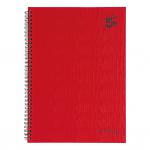 5 Star Office FSC Manuscript Wirebound Notebook 70gsm Ruled 160pp A4 Red [Pack 5] 912912