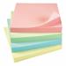 5 Star Office Re-Move Notes Repositionable Pastel Pad of 100 Sheets 76x76mm Assorted (Pack of 12) FS912955