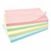 5 Star Office Re-Move Notes Repositionable Pastel Pad of 100 Sheets 76x127mm Assorted (Pack of 12) FS912963