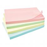 The picture shows a pack of 12 sticky notes from 5 Star, in assorted pastel colors. Each note measures 76x127mm and is easily removable thanks to Re-Move technology. These sticky notes are perfect for organizing and reminding tasks.