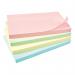The picture shows a pack of 12 sticky notes from 5 Star, in assorted pastel colors. Each note measures 76x127mm and is easily removable thanks to Re-Move technology. These sticky notes are perfect for organizing and reminding tasks.