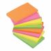 5 Star Office Re-Move Notes Repositionable Neon Pad of 100 Sheets 76x127mm Assorted (Pack of 12) FS912998