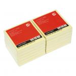 5 Star Office Re-Move Notes Concertina Pad of 100 Sheets 76x76mm Yellow (Pack of 12) FS913004