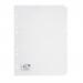 5 Star Office Subject Dividers 10-Part Recycled Card Multipunched 155gsm A4 White FS913349