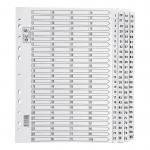 5 Star Office Index 1-100 Multipunched Mylar-reinforced Strip Tabs 160gsm A4 White FS913411