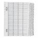 5 Star Office Index 1-100 Multipunched Mylar-reinforced Strip Tabs 160gsm A4 White FS913411