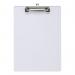 5 Star Office Clipboard Solid Plastic Durable with Rounded Corners A4 Clear FS913721