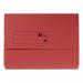 The 5 Star Eco Document Wallets are designed to be functional and environmentally-friendly. Made with 285gsm recycled material, these half-flap wallets hold up to 32mm of A4 sized documents. The vibrant red color adds a pop of color to your office supplies while also helping you stay organized. This pack includes 50 wallets, perfect for any office or home paperwork needs.