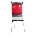 5 Star Office Easel Drywipe Magnetic with Pen Tray and Extension Arms Capacity A1 Grey 915048