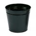 5 Star Round Metal Waste Bin 15L Black