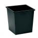 5 Star Square Metal Waste Bin 27L Black