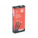 5 Star Office Retractable Ball Pen Soft Grip Medium 1mm Tip 0.5mm Line Black (Pack of 12) FS918508