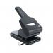 5 Star Office Punch Heavy Duty 2 Hole Metal with Plastic Base Capacity 65x80gsm Black FS918583