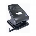 5 Star Office Punch 2Hole Metal with Plastic Base Capacity 40 Sheets Black FS918591
