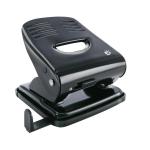 5 Star Office Punch 2-Hole Metal with Plastic Base Capacity 30x 80gsm Black FS918826