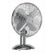 5 Star Facilities Desk Fan 12 Inch 90deg Oscillating 48.5Db 3-Speed 45 Watts H615mm Dia.305mm Chrome 920128