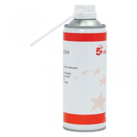 5 Star Air Duster Can HFC Free Compressed Gas Flammable 400ml 924634 FS924634