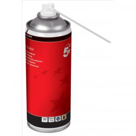 5 Star Office Spray Duster Can HFC Free Compressed Gas Flammable 400ml (Pack of 4) FS924642