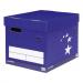 5 Star Elite Fsc Superstrong Archive Storage Box & Lid Self-Assembly W313Xd415Xh326Mm Blue [Pack 10] 924650