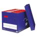 5 Star Elite Fsc Superstrong Archive Storage Box & Lid Self-Assembly W313Xd415Xh326Mm Blue [Pack 10] 924650