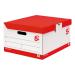 5 Star FSC Trunk Red & White Pk10