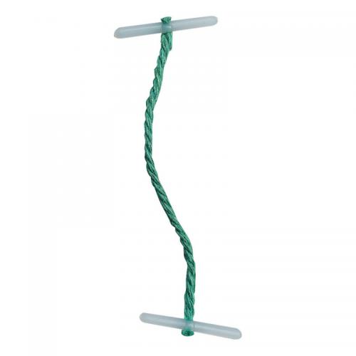 This photo captures a pack of 100 VOW Treasury Tags in green. Each tag is 76mm in length and has plastic ends. These 5 Star Office tags are sleek and durable, perfect for organizing important documents at home or in the office.