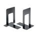 5 Star Office Bookends 180mm Metal Heavy Duty 7 Inch Black [Pack 2] 930086