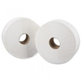 5 Star Facilities Jumbo Toilet Roll 1-Ply 250x92x410m White (Pack of 6) FS930114