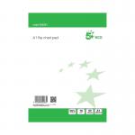 5 Star Eco Recycled Flipchart Pad Perforated 40 Sheets A1 GreenWhite (Pack of 5) FS930261
