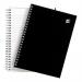 5 Star Office Notebook Wirebound 80gsm Ruled 140pp A5 Black (Pack of 5) FS930272