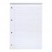 5 Star Office FSC Refill Pad Headbound 70gsm Ruled Margin Punched 4 Holes 160pp A4 Red & White [Pack 10] 930310