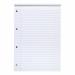 5 Star Office Refill Pad Headbound 70gsm Ruled Margin Punched 4 Hole 160pp A4 RedWhite (Pack of 10) FS930310