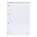 5 Star Office Refill Pad Headbound 70gsm Ruled Margin Punched 4 Hole 160pp A4 RedWhite (Pack of 10) FS930310