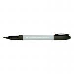 This picture shows a set of 10 black 5 Star Permanent Markers with a fine 0.8mm line tip. The markers have a sleek design and the cap can be easily removed for smooth writing. The pack also has a transparent window, making it easy to see the remaining ink levels.