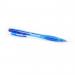 5 Star Office Retractable Ball Pen Medium 1.0mm Tip 0.7mm Line Blue [Pack 20] 930384