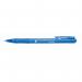 This photo showcases a pack of 20 5 Star Ballpoint Pens in medium point, featuring a 1.0mm tip and a 0.7mm blue line. The retractable design adds convenience to these essential office supplies.