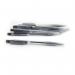 5 Star Office Retractable Ball Pen Medium 1.0mm Tip 0.7mm Line Black (Pack of 20) FS930388